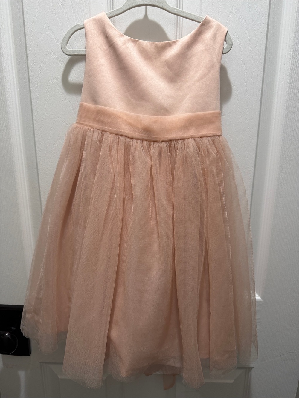 Girls' Peach Tulle Party Dress